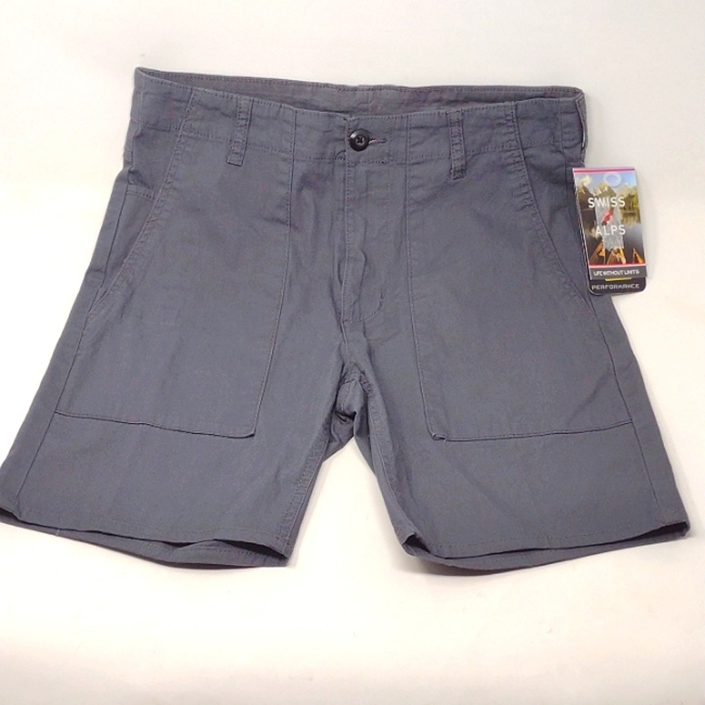 SWISS ALPS Men's 5 Pocket Stretch Shorts